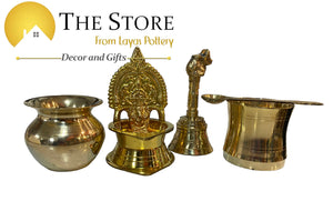 Brass Puja Thali Complete