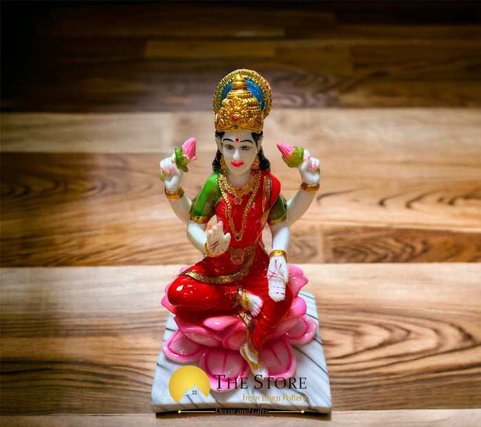 Ceramic Lakshmi Big Statue 10”
