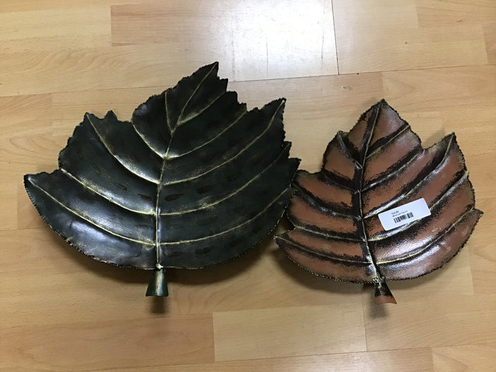 Metal leaf trays set 2